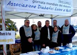 I volontari dell'Associazione Diabetici di Luino